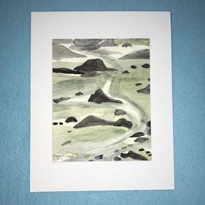 ORIGINAL water color “Low Tide” wall decor